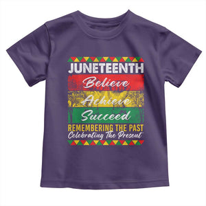 Juneteenth 1865 Toddler T Shirt Remembering The Past Black Freedom African Independence Day TS10 Purple Print Your Wear