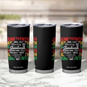 Juneteenth 1865 Tumbler Cup Celebrate Black Freedom Breaking Every Chain TS02 Print Your Wear