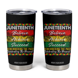 Juneteenth 1865 Tumbler Cup Remembering The Past Black Freedom African Independence Day TS10 Black Print Your Wear