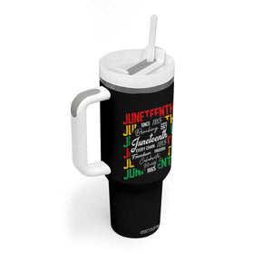 Juneteenth 1865 Tumbler With Handle Celebrate Black Freedom Breaking Every Chain TS02 Print Your Wear