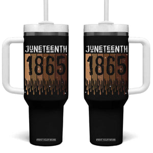 Juneteenth 1865 Tumbler With Handle June 19th Celebrating Black Freedom Melanin TS10 One Size: 40 oz Black Print Your Wear