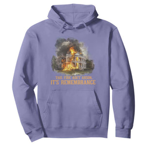 Juneteenth Ancestral Justice Hoodie This Fire Aint Arson It is Remembrance Black History TS02 Violet Print Your Wear