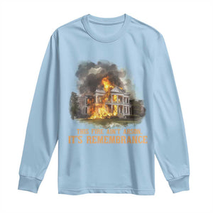 Juneteenth Ancestral Justice Long Sleeve Shirt This Fire Aint Arson It is Remembrance Black History TS02 Light Blue Print Your Wear