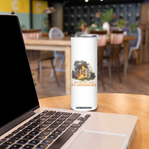 Juneteenth Ancestral Justice Skinny Tumbler This Fire Aint Arson It is Remembrance Black History TS02 Print Your Wear