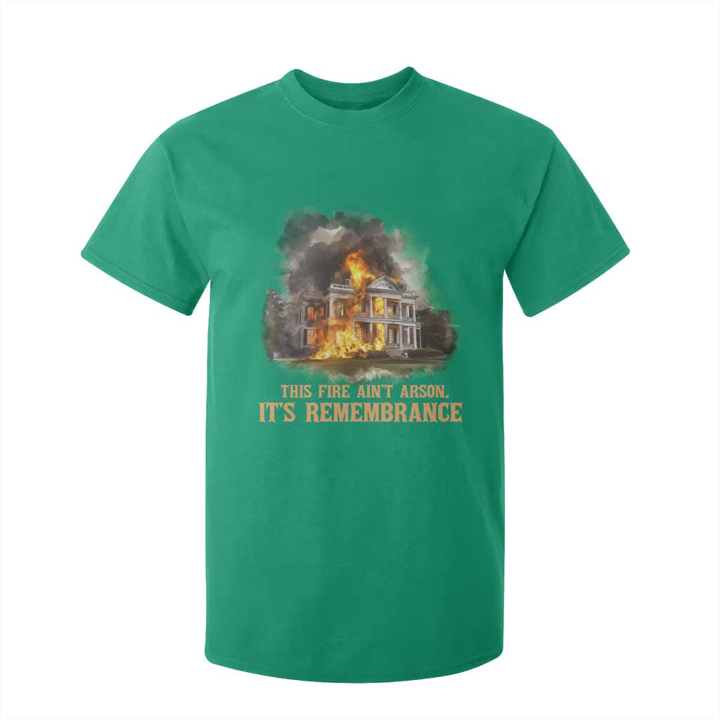 Juneteenth Ancestral Justice T Shirt For Kid This Fire Aint Arson It is Remembrance Black History TS02 Irish Green Print Your Wear