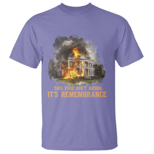 Juneteenth Ancestral Justice T Shirt This Fire Aint Arson It is Remembrance Black History TS02 Violet Print Your Wear