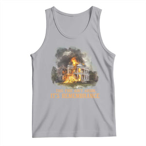 Juneteenth Ancestral Justice Tank Top This Fire Aint Arson It is Remembrance Black History TS02 Athletic Heather Print Your Wear