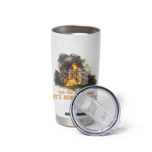 Juneteenth Ancestral Justice Tumbler Cup This Fire Aint Arson It is Remembrance Black History TS02 Print Your Wear