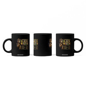 Juneteenth Black Queen Nutritional Facts Coffee Mug Afro Melanin Queen TS11 Print Your Wear