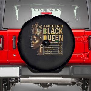 Juneteenth Black Queen Nutritional Facts Spare Tire Cover Afro Melanin Queen TS11 Black Print Your Wear