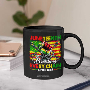 Juneteenth Breaking Every Chain Since 1865 Coffee Mug Hand Fist Freedom TS11 Print Your Wear