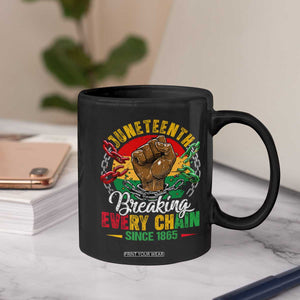 Juneteenth Breaking Every Chain Since 1865 Coffee Mug Retro Vintage TS10 Print Your Wear