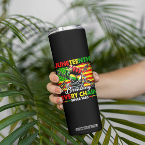 Juneteenth Breaking Every Chain Since 1865 Skinny Tumbler Hand Fist Freedom TS11 Print Your Wear
