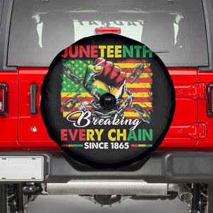 Juneteenth Breaking Every Chain Since 1865 Spare Tire Cover Hand Fist Freedom TS11 Black Print Your Wear