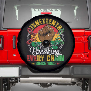 Juneteenth Breaking Every Chain Since 1865 Spare Tire Cover Retro Vintage TS10 Black Print Your Wear