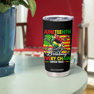 Juneteenth Breaking Every Chain Since 1865 Tumbler Cup Hand Fist Freedom TS11 Print Your Wear