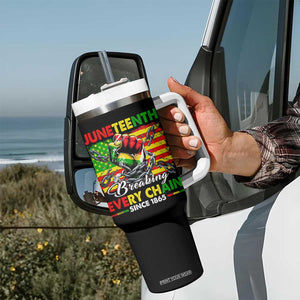 Juneteenth Breaking Every Chain Since 1865 Tumbler With Handle Hand Fist Freedom TS11 Print Your Wear