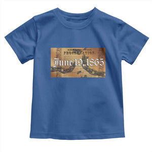 Juneteenth Emancipation Proclamation End of Slavery Toddler T Shirt Black Freedom History TS10 Royal Blue Print Your Wear