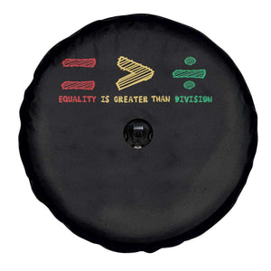 Juneteenth Equality Is Greater Than Division Spare Tire Cover Equal Rights Math Symbol TS11 Print Your Wear