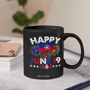 Juneteenth Flag Coffee Mug Black Freedom Black History June 19 1865 TS10 Print Your Wear