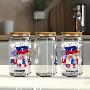 Juneteenth Flag Glass Can Black Freedom Black History June 19 1865 TS10 Print Your Wear