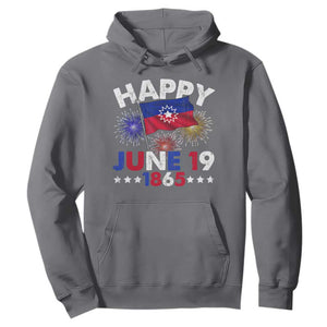 Juneteenth Flag Hoodie Black Freedom Black History June 19 1865 TS10 Charcoal Print Your Wear