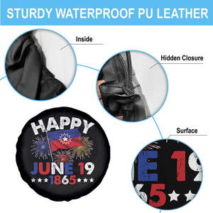 Juneteenth Flag Spare Tire Cover Black Freedom Black History June 19 1865 TS10 Print Your Wear