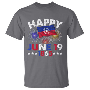 Juneteenth Flag T Shirt Black Freedom Black History June 19 1865 TS10 Charcoal Print Your Wear