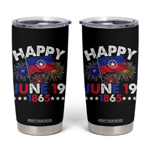 Juneteenth Flag Tumbler Cup Black Freedom Black History June 19 1865 TS10 Black Print Your Wear