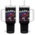 Juneteenth Flag Tumbler With Handle Black Freedom Black History June 19 1865 TS10 One Size: 40 oz Black Print Your Wear