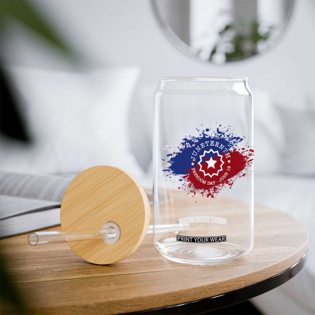 Juneteenth Freedom Day June 19 1865 Glass Can Juneteenth Flag TS11 Print Your Wear