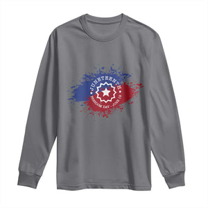 Juneteenth Freedom Day June 19 1865 Long Sleeve Shirt Juneteenth Flag TS11 Charcoal Print Your Wear