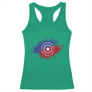 Juneteenth Freedom Day June 19 1865 Racerback Tank Top Juneteenth Flag TS11 Irish Green Print Your Wear