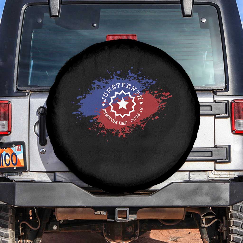Juneteenth Freedom Day June 19 1865 Spare Tire Cover Juneteenth Flag TS11 No hole Black Print Your Wear