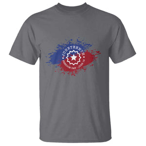 Juneteenth Freedom Day June 19 1865 T Shirt Juneteenth Flag TS11 Charcoal Print Your Wear