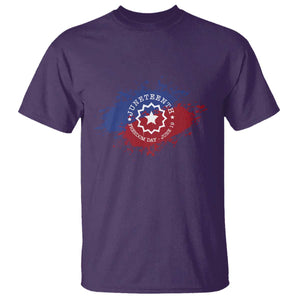 Juneteenth Freedom Day June 19 1865 T Shirt Juneteenth Flag TS11 Purple Print Your Wear