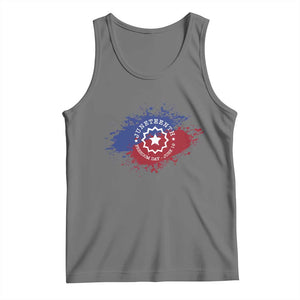 Juneteenth Freedom Day June 19 1865 Tank Top Juneteenth Flag TS11 Black Heather Print Your Wear