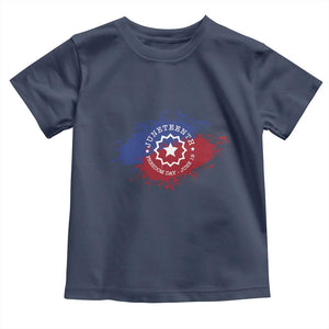 Juneteenth Freedom Day June 19 1865 Toddler T Shirt Juneteenth Flag TS11 Navy Print Your Wear