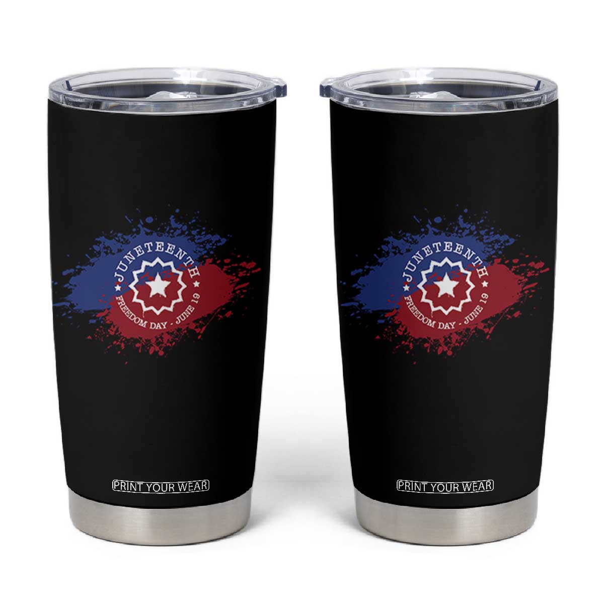 Juneteenth Freedom Day June 19 1865 Tumbler Cup Juneteenth Flag TS11 Black Print Your Wear