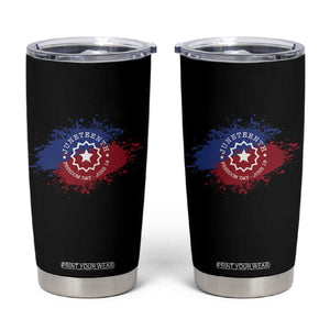 Juneteenth Freedom Day June 19 1865 Tumbler Cup Juneteenth Flag TS11 Black Print Your Wear