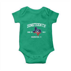 Juneteenth Galveston Texas Baby Onesie Juneteenth Flag African American History TS11 Irish Green Print Your Wear