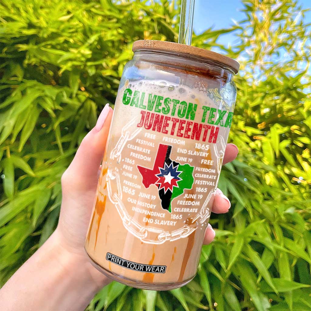 Juneteenth Galveston Texas Glass Can Break The Chain Freedom Since 1865 TS11 Print Your Wear