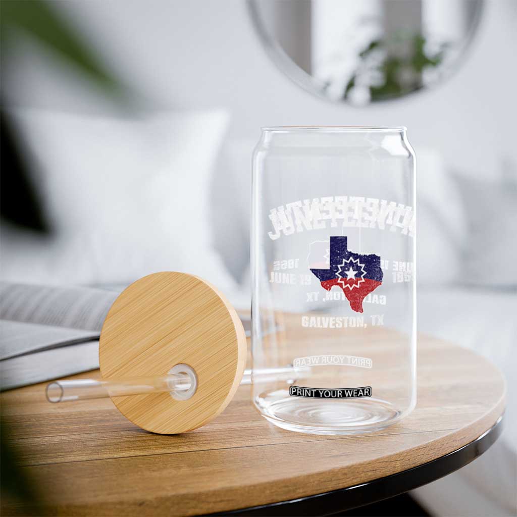 Juneteenth Galveston Texas Glass Can Juneteenth Flag African American History TS11 Print Your Wear