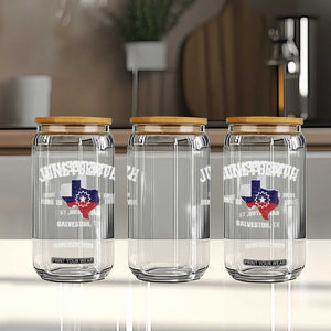 Juneteenth Galveston Texas Glass Can Juneteenth Flag African American History TS11 Print Your Wear