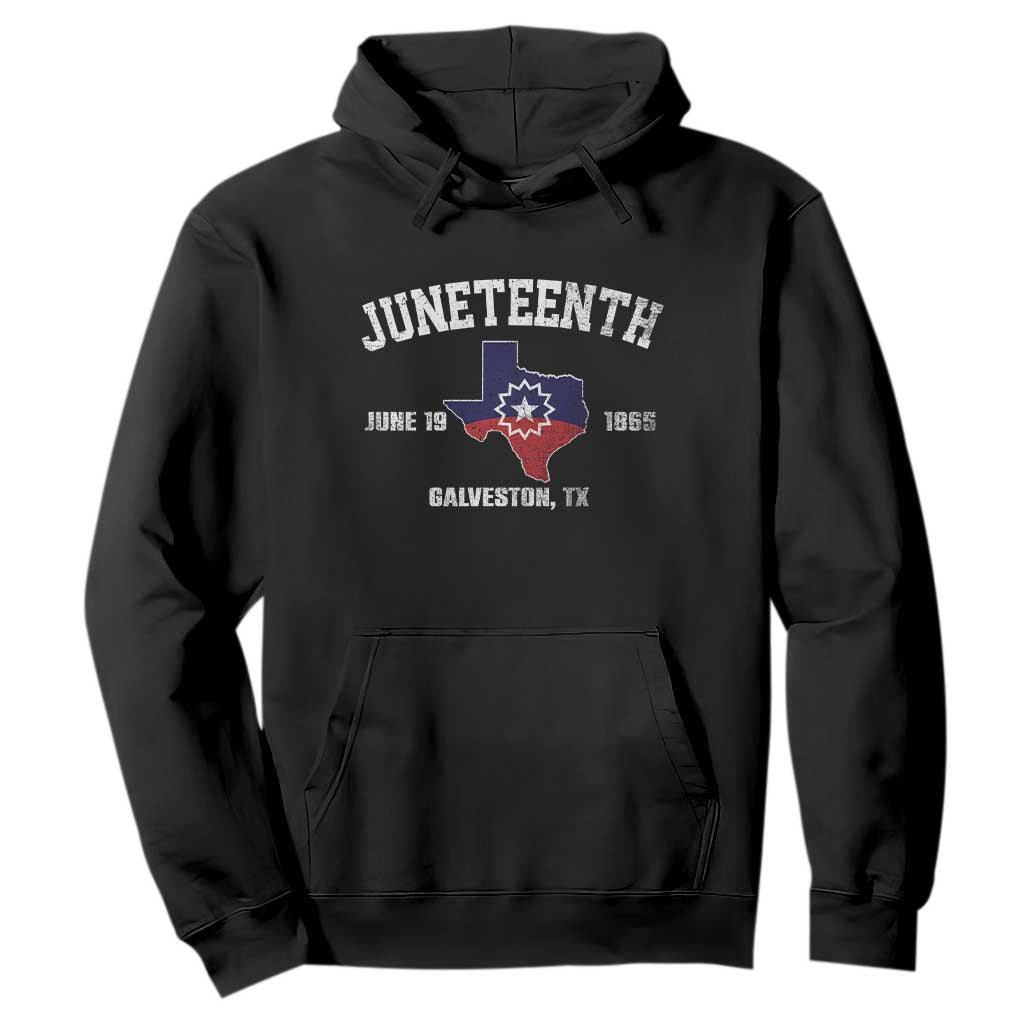 Juneteenth Galveston Texas Hoodie Juneteenth Flag African American History TS11 Black Print Your Wear