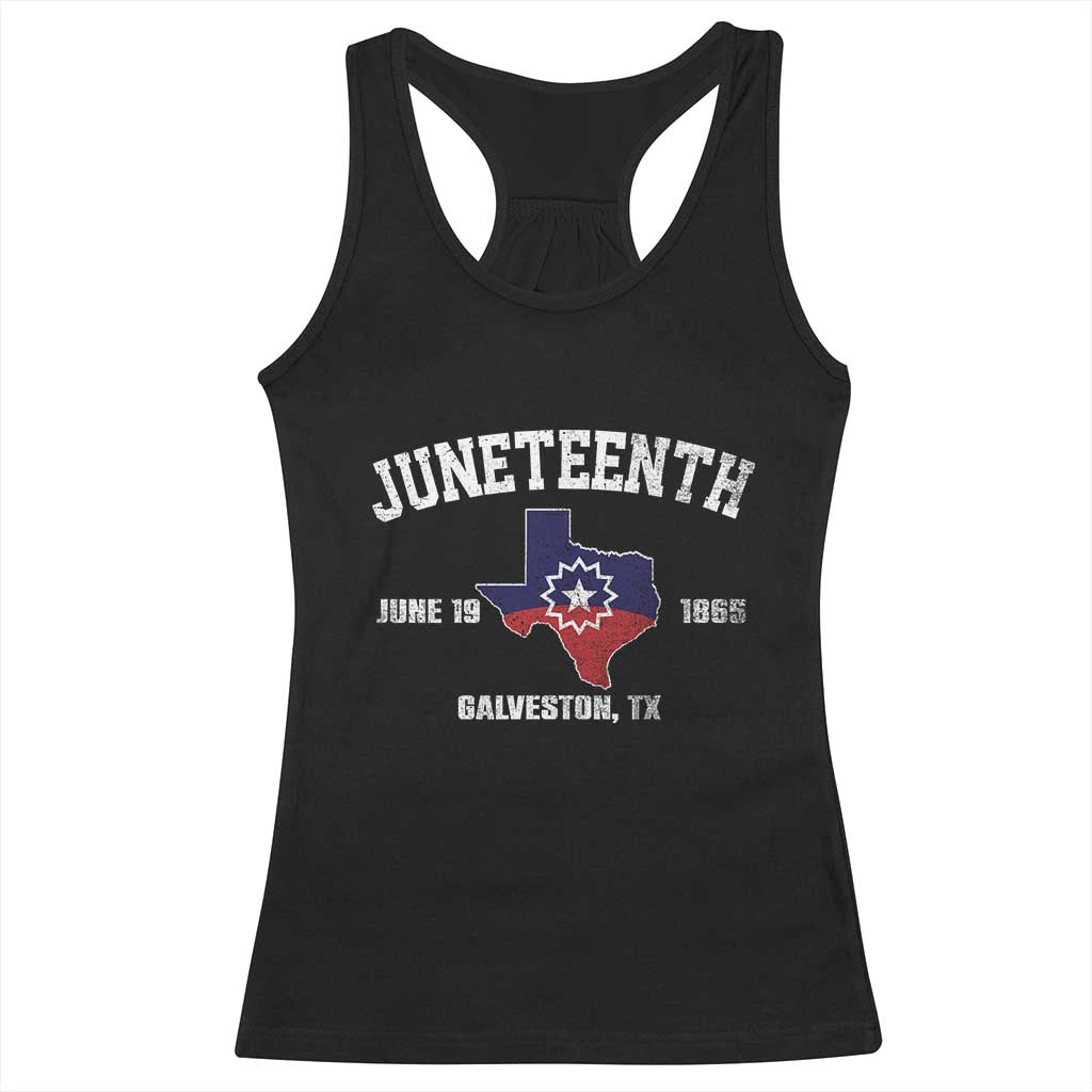 Juneteenth Galveston Texas Racerback Tank Top Juneteenth Flag African American History TS11 Black Print Your Wear