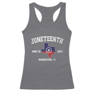 Juneteenth Galveston Texas Racerback Tank Top Juneteenth Flag African American History TS11 Charcoal Print Your Wear