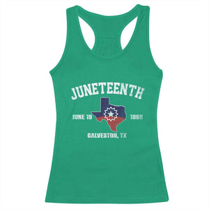 Juneteenth Galveston Texas Racerback Tank Top Juneteenth Flag African American History TS11 Irish Green Print Your Wear