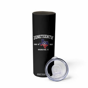 Juneteenth Galveston Texas Skinny Tumbler Juneteenth Flag African American History TS11 Print Your Wear