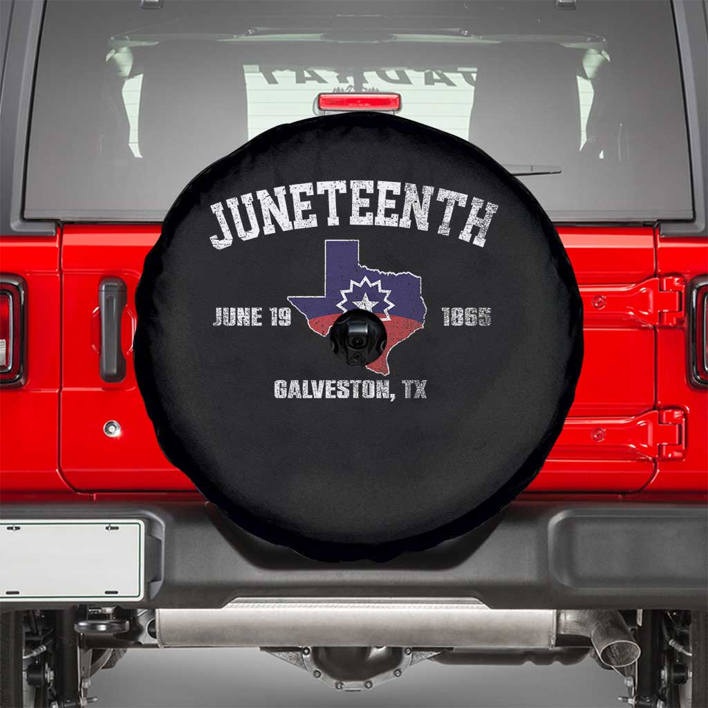 Juneteenth Galveston Texas Spare Tire Cover Juneteenth Flag African American History TS11 Black Print Your Wear